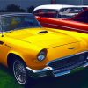 Yellow And Red Thunderbird Cars Diamond Paintings