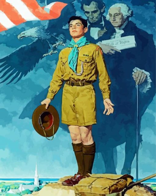 Young Boy Scouts Diamond Paintings