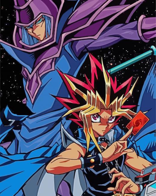 Yu Gi And Dark Magician diamond painting