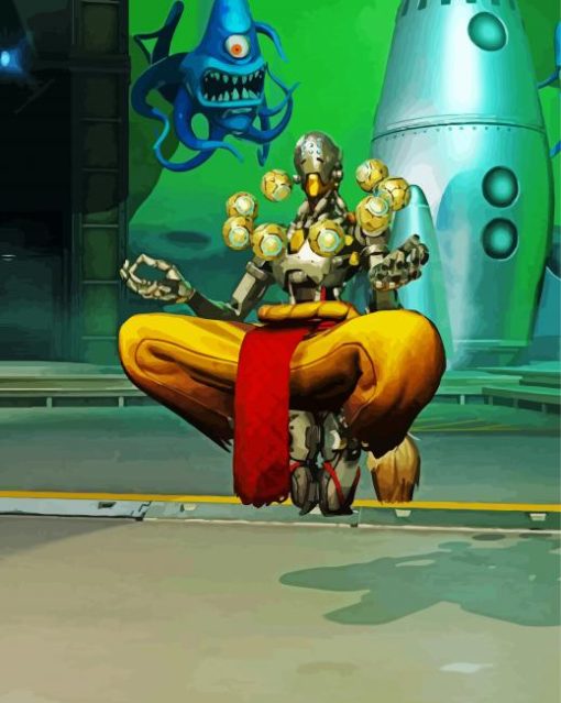 Zenyatta Overwatch Character Diamond Paintings