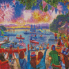 4th Of July Fireworks Diamond Paintings