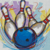 Bowling Illustration Diamond Paintings