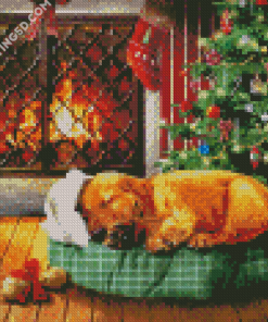 Dog Christmas Diamond Paintings