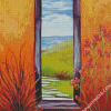 Door To Beach Diamond Paintings