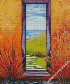 Door To Beach Diamond Paintings