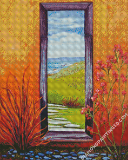 Door To Beach Diamond Paintings