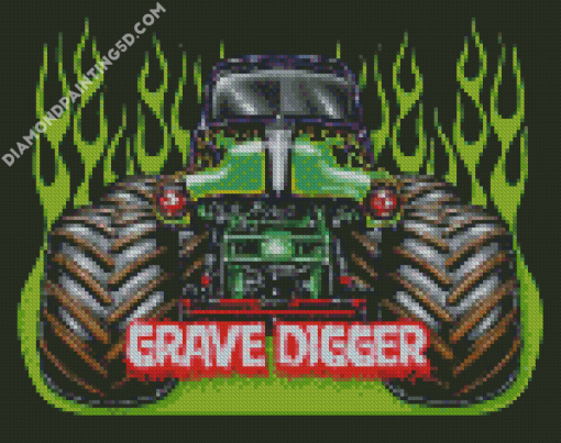 Grave Digger Illustration Diamond Paintings