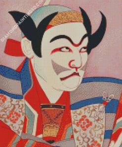 Japanese Kabuki Hut Art Diamond Paintings