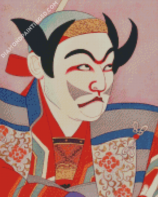 Japanese Kabuki Hut Art Diamond Paintings