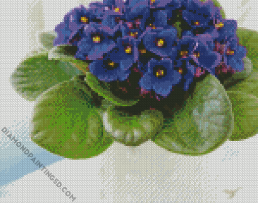 Aesthetic African Violets Diamond Paintings