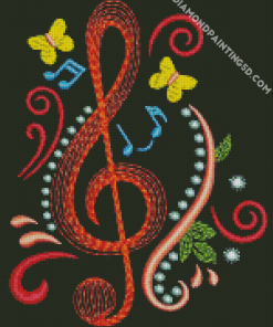 Aesthetic Music Symbol Diamond Paintings