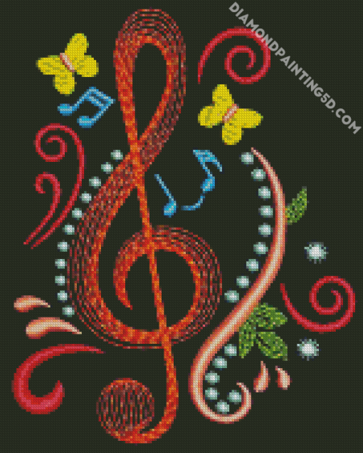 Aesthetic Music Symbol Diamond Paintings