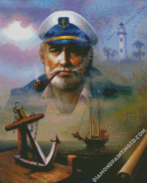 Aesthetic Sea Captain Diamond Paintings