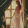 Aesthetic Woman In Window Art Diamond Paintings