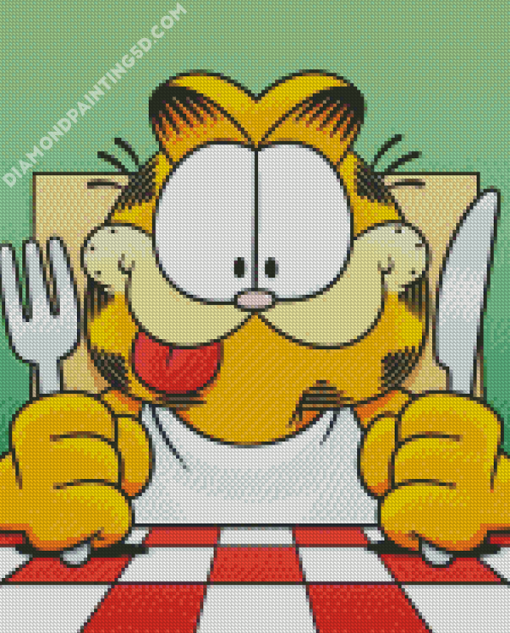 Aestheic Garfield Art Diamond Paintings