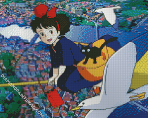 Aesthetic Kiki Delivery Service Diamond Paintings