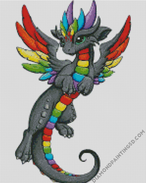 Aesthetic Rainbow Dragon Diamond Paintings