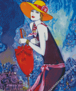 Aesthetic Deco Lady Diamond Paintings