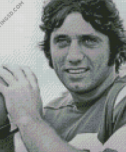 Black And White Joe Namath Diamond Paintings