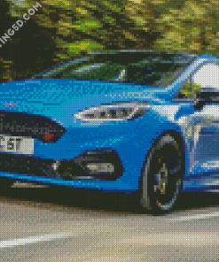 Blue Fiesta Diamond Paintings