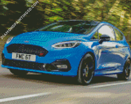 Blue Fiesta Diamond Paintings