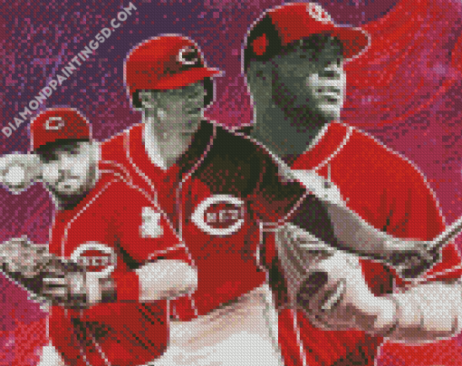 Cincinnati Reds Baseball Diamond Paintings