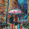 Cool Couple Rain Diamond Paintings