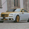 Cool Brown White Car Diamond Paintings