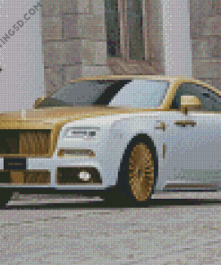 Cool Brown White Car Diamond Paintings