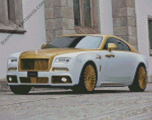 Cool Brown White Car Diamond Paintings