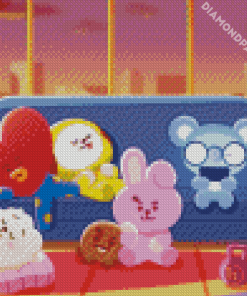 Cute Bt21 Diamond Paintings