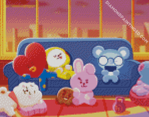 Cute Bt21 Diamond Paintings