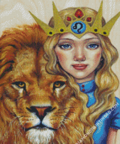 Cute Leo Girl Diamond Paintings