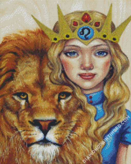 Cute Leo Girl Diamond Paintings