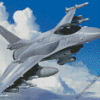 F16 Multirole Fighter Aircraft Diamond Paintings