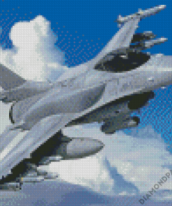 F16 Multirole Fighter Aircraft Diamond Paintings