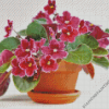 Pretty African Violets Diamond Paintings