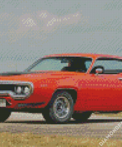 Red 1971 Roadrunner Diamond Paintings