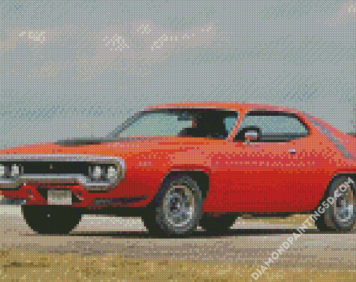 Red 1971 Roadrunner Diamond Paintings