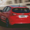 Red Fiesta Car Diamond Paintings