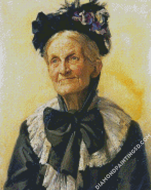 Vintage Old Lady Diamond Paintings