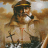 Vintage Sea Captain Diamond Paintings