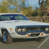 White 1971 Roadrunner Diamond Paintings