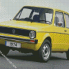 Yellow Vw Golf Car Diamond Paintings