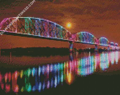 Big Four Bridge Louisiville Diamond Paintings