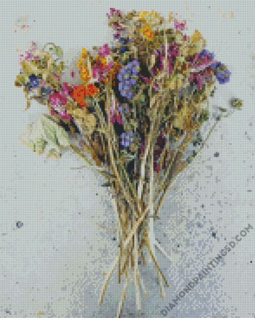 Dried Flowers Bouquet Diamond Paintings