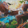 Eagles Birds Nest Diamond Paintings