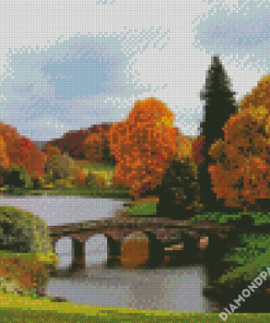 English Countryside In Fall Diamond Paintings