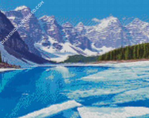 Lake Banff In Winter Diamond Paintings