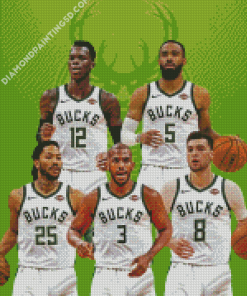 Milwaukee Bucks Players Diamond Paintings